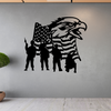 US Eagle Flag Military Metal Wall Art
