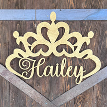  Princess Wooden Crown Name Sign