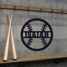 Wooden Baseball Name Sign