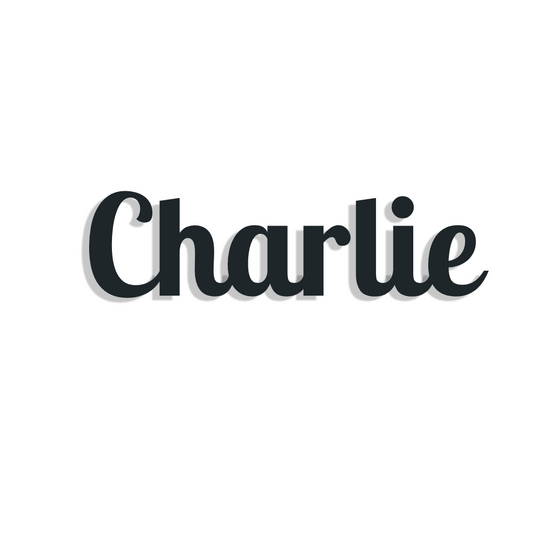 Wooden Name Sign - Style Charlie