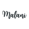 Wooden Name Sign - Style Malani