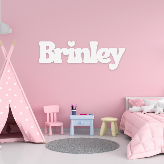 Wooden Name Sign - Style Brinley