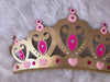 Crown Canopy, Gold and Pink Crown Princess Wall Decor