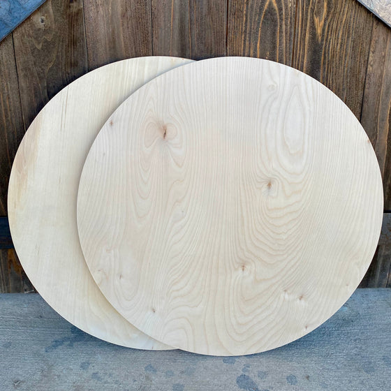Wooden Circle 1/2 Inch Thick Birch Plywood Disc Unfinished Birch Plywood Wood Circle for Crafts Wooden Rounds DIY