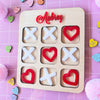 Valentine’s Day Tic Tac Toe Game, Valentine Basket Stuffer, Valentines Gift for Kids, Valentine’s Game Class Gift, Valentine’s Day Card